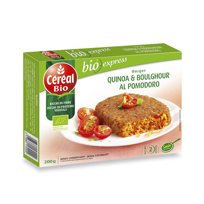 Burger di quinoa e boulghour al pomodoro BIO