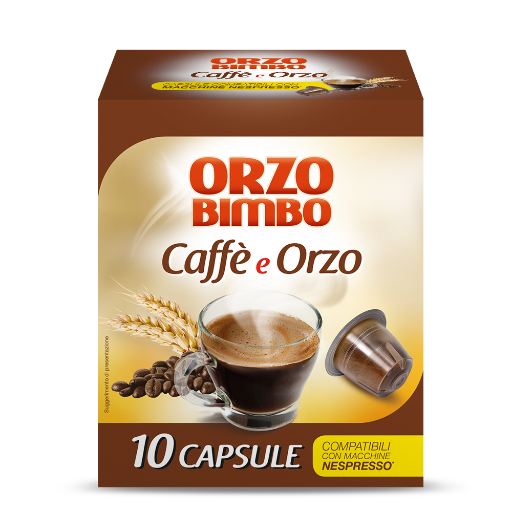 Orzobimbo Capsule Caffè e Orzo, compatibili con macchine Nespresso  OrzoBimbo