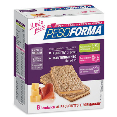 Sandwich prosciutto e formaggio - Pasto sostitutivo