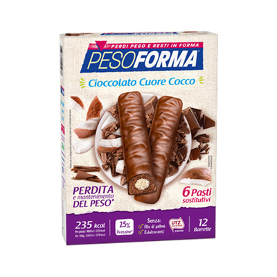 Barrette al cioccolato con cuore di cocco  - Pasto sostitutivo