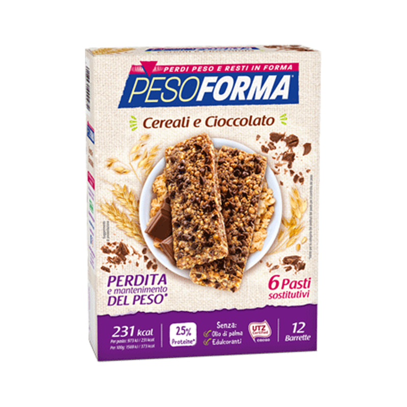 Barrette ai cereali e cioccolato - Pasto sostitutivo