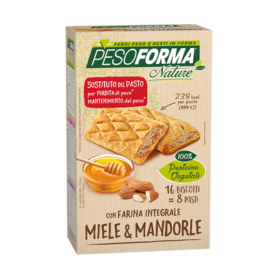 Biscotto miele e mandorle integrale - Pasto sostitutivo