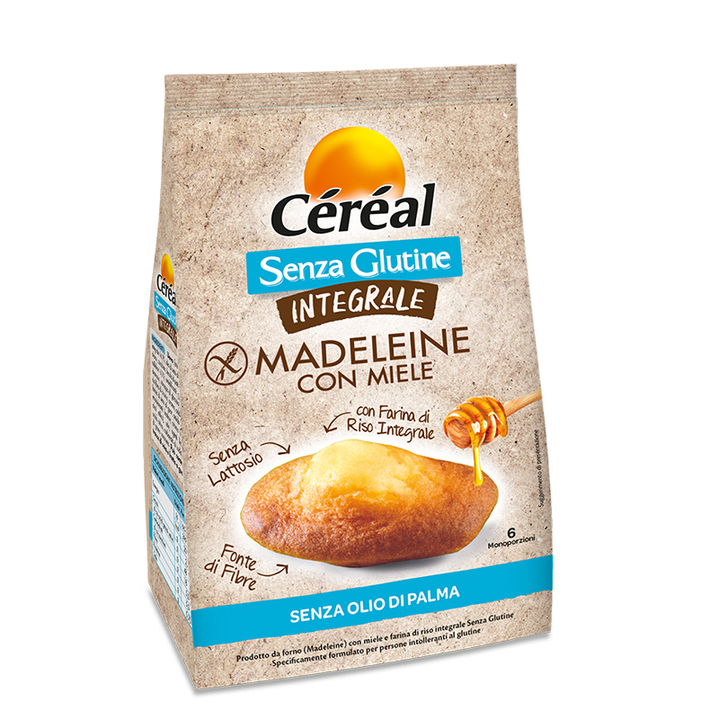 Madeleine con miele Integrali Senza Glutine