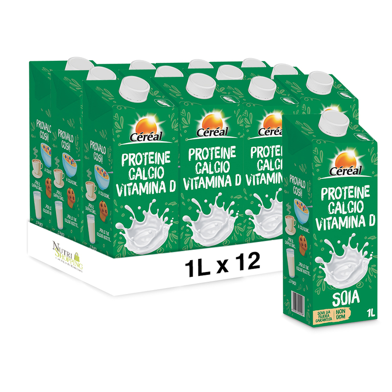 Drink soia calcio Céréal 1 L - pack 12 pezzi 