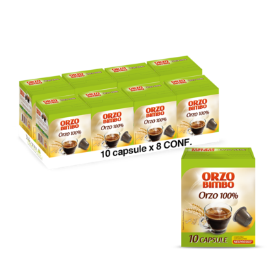 Capsule Orzo Orzo Bimbo 10 capsule.  Compatibili Nespresso - pack 8 pezzi