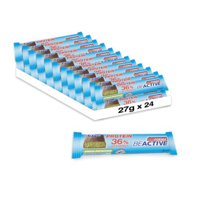 Protein Bar 36% Performa BeActive - Cioccolato al Latte Pistacchio - pack 24 pezzi