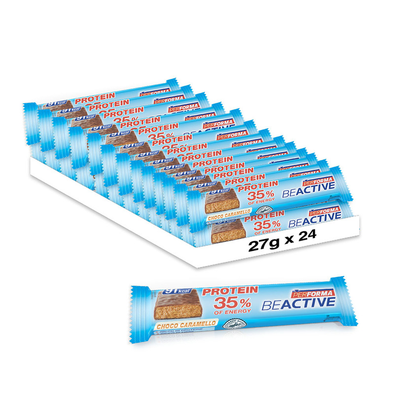 Protein Bar 35% Performa BeActive - Cioccolato e Caramello - pack 24 pezzi