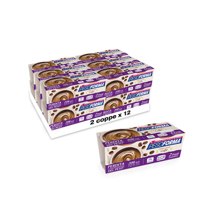 Coppa Caffé Pesoforma 2x210 g pasti sostitutivi - Pack 12 pezzi 