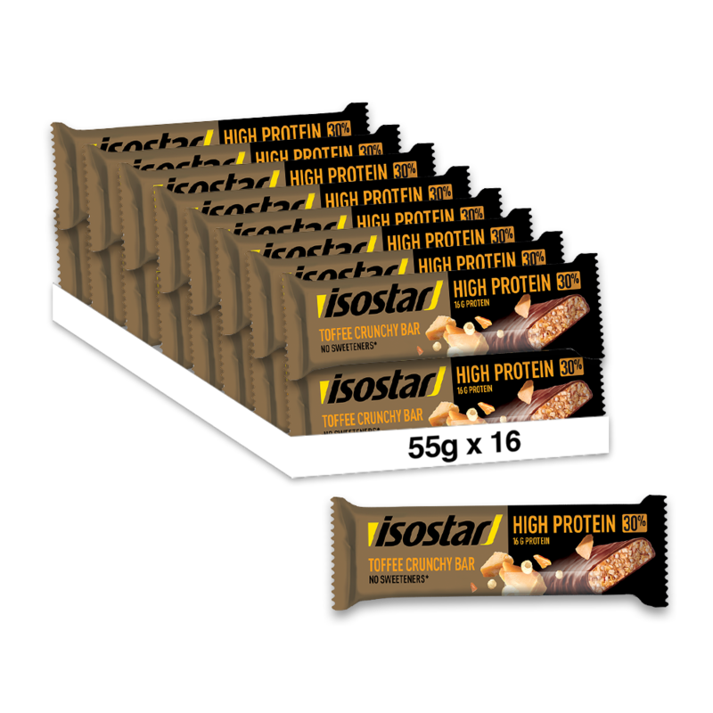High Protein 30 Toffee Crunchy Bar - pack 16 pezzi