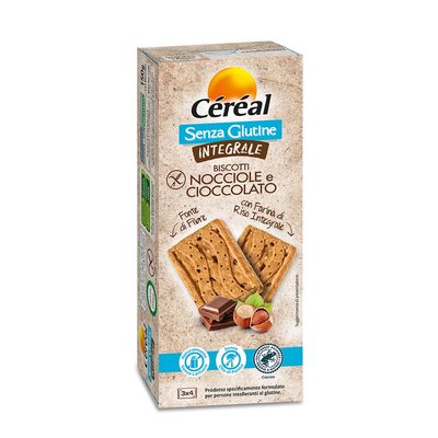BISCOTTI NOCCIOLE E CIOCCOLATO INTEGRALI SENZA GLUTINE