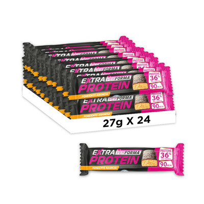 Barretta Extra Protein - Cioccolato Fondente e Arancia - pack 24 pezzi