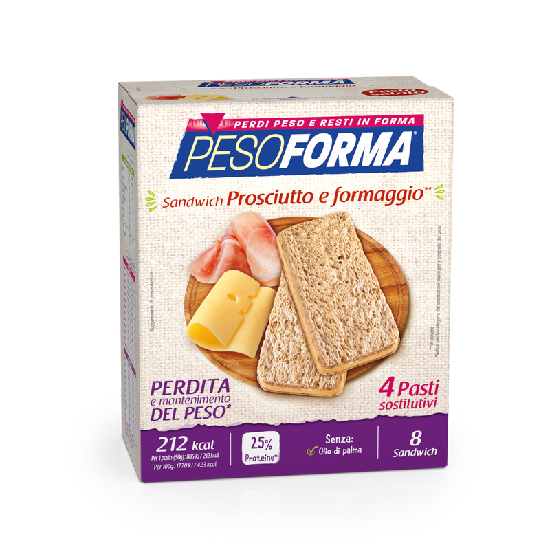 SANDWICH PROSCIUTTO E FORMAGGIO - PASTO SOSTITUTIVO