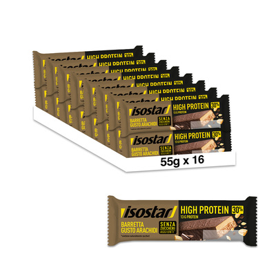 High Protein 30 Barretta gusto Arachidi Senza Zuccheri Aggiunti - pack 15 pezzi