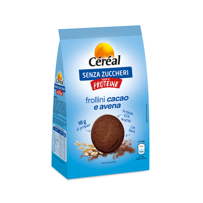 FROLLINI CACAO E AVENA SENZA ZUCCHERI FONTE DI PROTEINE