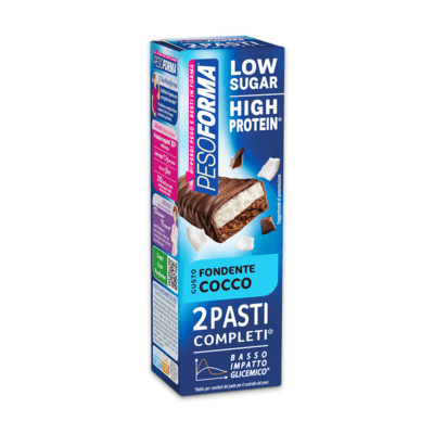 BARRETTE LOW SUGAR FONDENTE COCCO 2 PASTI SOSTITUTIVI