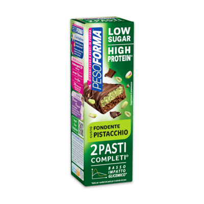 BARRETTE LOW SUGAR FONDENTE PISTACCHIO 2 PASTI SOSTITUTIVI